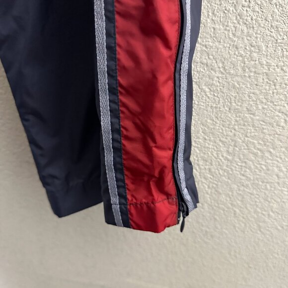 Adidas Track Pant Men 2XL Grey Red Zip Sleeve Retro Jogging Gymwear Baggy Street - Picture 3 of 16